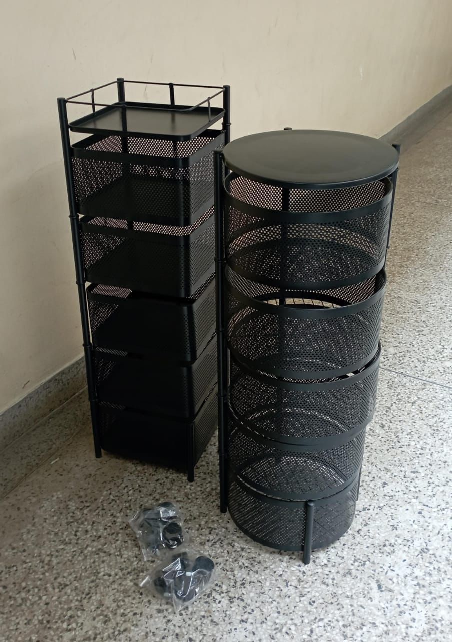 Metallic  5 Tier Fruit Racks