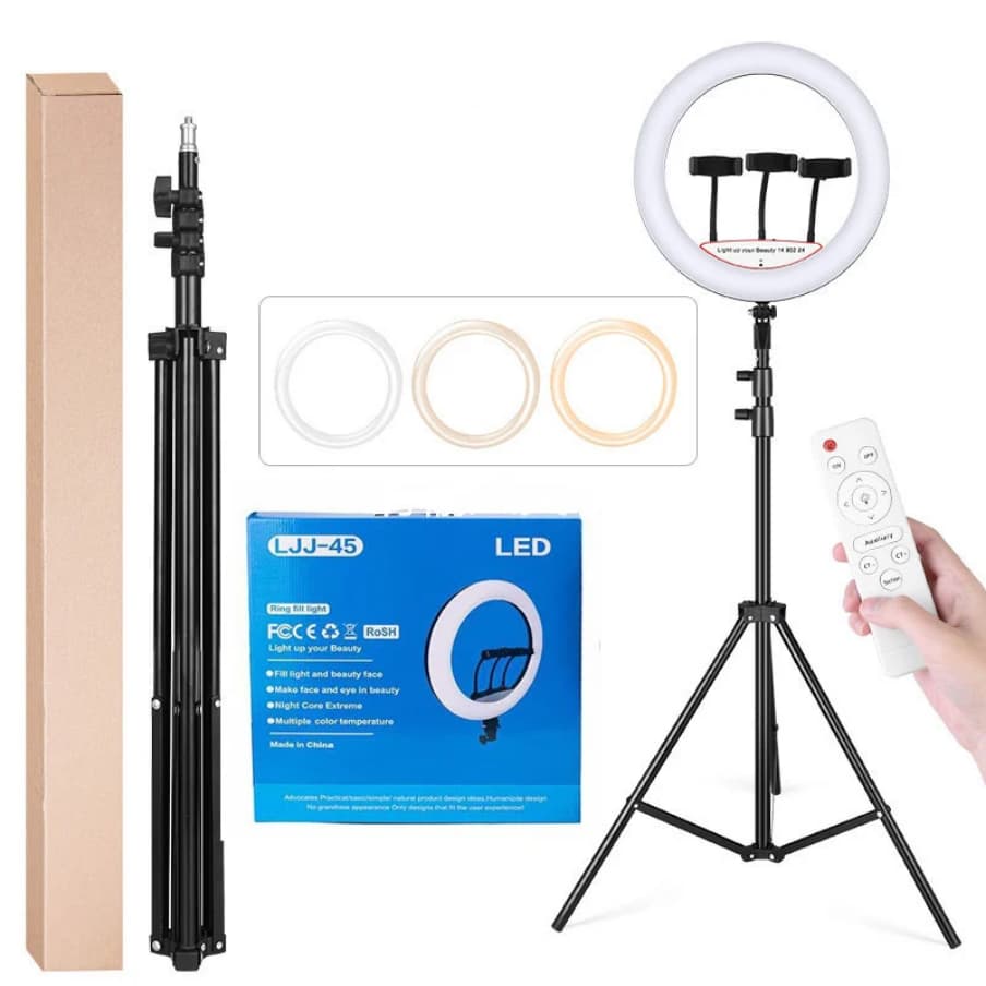 45cms 18inchres 3 modes ring light with stand and remote control