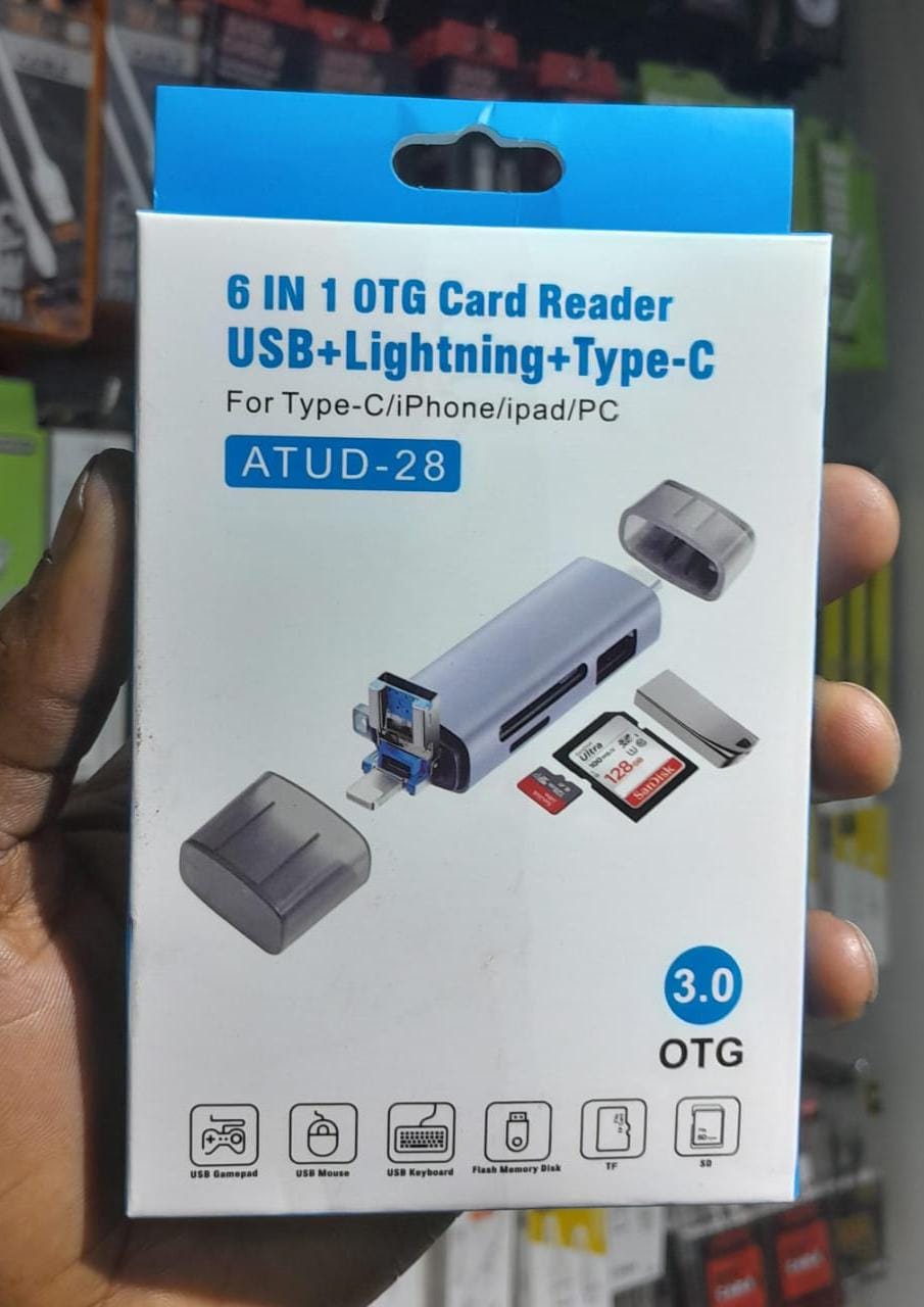 6 in 1 Otg card Reader